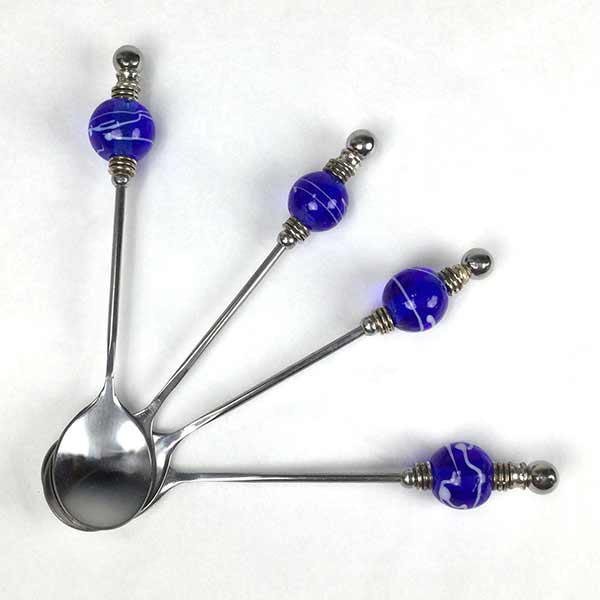 Susan Boyce Four Spoon Set in Cobalt - Image 2